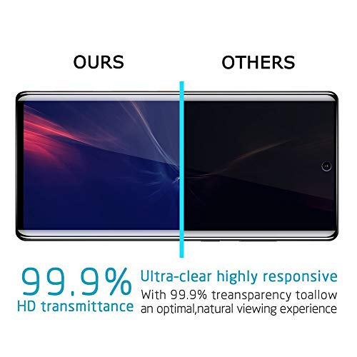 LYWHL [3 Pack for Samsung Note 20 Ultra Privacy Screen Protector, Tempered Glass Anti-Spy Screen Protector for Note 20 Ultra 5G, Black 9H Hardness Bubble Free [Don’t Support Fingerprint Unlock] - Image 5