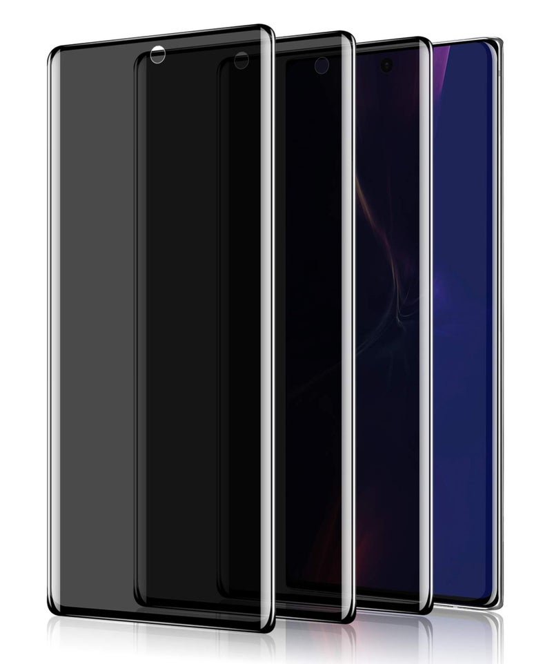 LYWHL [3 Pack for Samsung Note 20 Ultra Privacy Screen Protector, Tempered Glass Anti-Spy Screen Protector for Note 20 Ultra 5G, Black 9H Hardness Bubble Free [Don’t Support Fingerprint Unlock] - Image 1