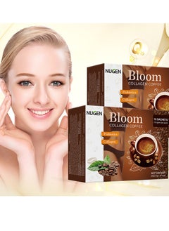 NUGEN Bloom Collagen Coffee 100% Organic and Glutathione, Diet Coffee Slimming Coffee Gluta Collagen Detox Premium with Collagen Coffee。Glutathione Collagen Coffee，Helps Promote Radiant Skin Whitening  - Image 3