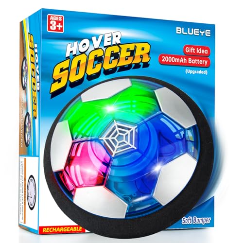 BLUEYE Rechargeable Hover Soccer Ball Kids Toys Indoor Toddler Game Birthday for Boy Age 3456789 Years Old Easter Basket Essential Stocking Stuffers Yankee Swap1Pack - Image 1