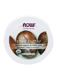 now Solutions, Certified Organic Shea Butter, Moisturizer For Rough And Dry Skin, Travel Size, 3-Ounce  - Image 1