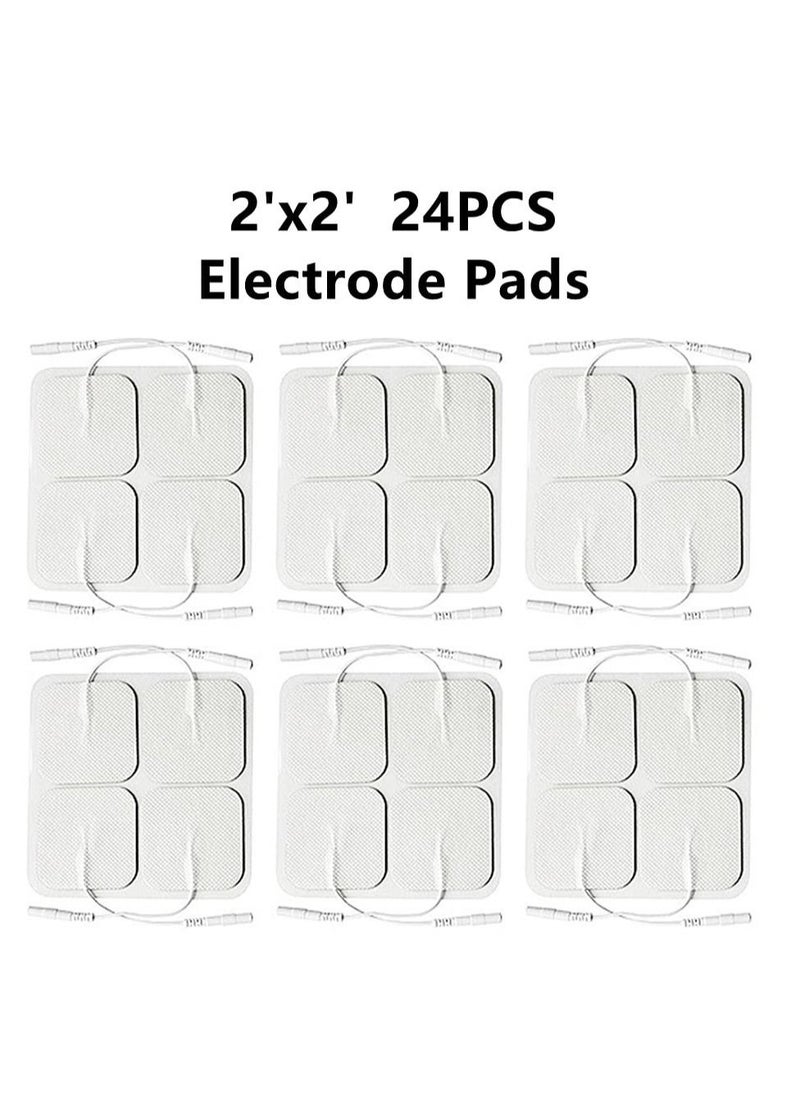 KASTWAVE - 24PCS TENS Unit Replacement Pads Reusable Tens Pads Replacement Electrode Patches - Image 1