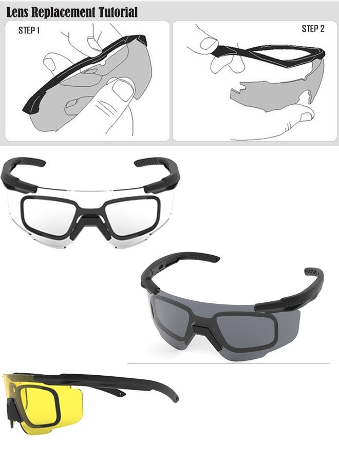 نظارات التصوير متعددة العدسات: 3 عدسات، متوافقة مع الوصفة الطبية، ملائمة آمنة قابلة للضبط - Image 5