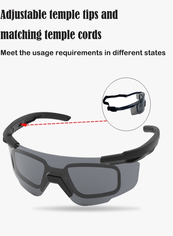 نظارات التصوير متعددة العدسات: 3 عدسات، متوافقة مع الوصفة الطبية، ملائمة آمنة قابلة للضبط - Image 4