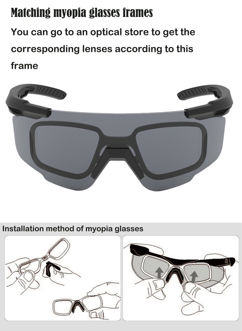 نظارات التصوير متعددة العدسات: 3 عدسات، متوافقة مع الوصفة الطبية، ملائمة آمنة قابلة للضبط - Image 3
