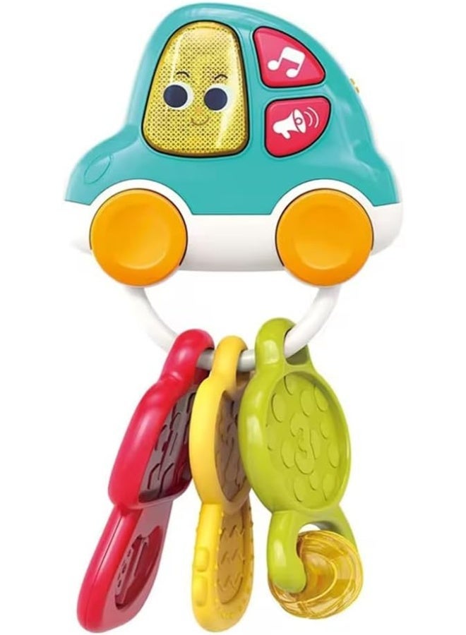 TOY GARDEN Smart Musical Car Keychain Toy for Babies 9+ Months – Interactive Baby Rattle with Lights, Music & Buttons | Lightweight Learning Toy with Exciting Sounds | Educational Pretend Play Activity Key Set for Boys & Girls | Fun & Safe Baby Toy - Image 3