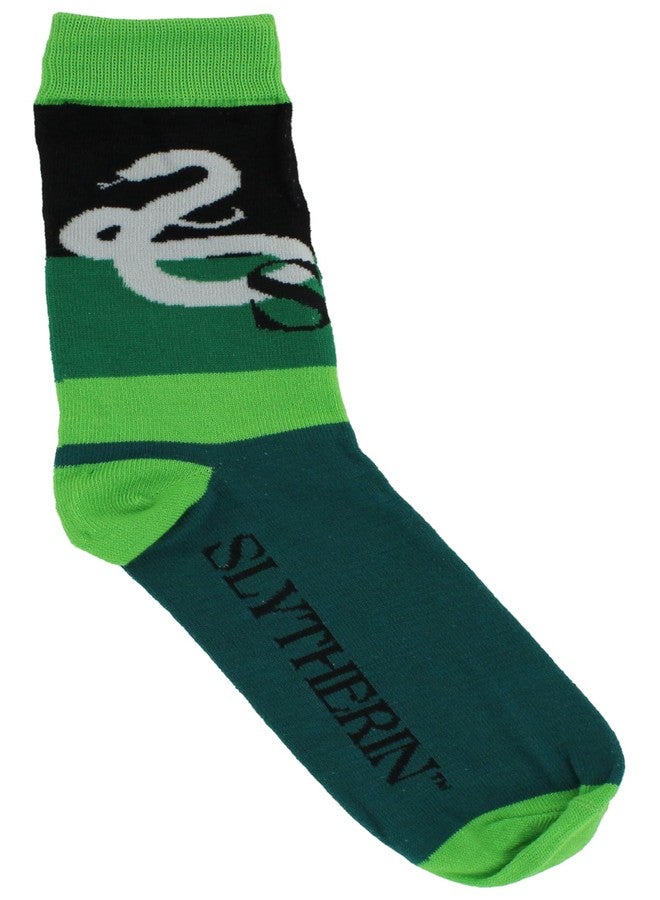 هاري بوتر جوارب هاري بوتر رجالية - مجموعة جوارب من 6 قطع بشعارات منازل هافلباف، رافينكلو، سليذرين، وجريفندور، متعددة الألوان - Image 5