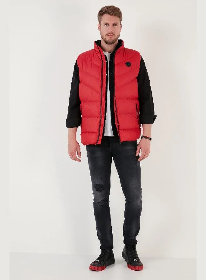 Buratti  Buratti Slim Fit Water and Wind Resistant Standing Collar Puffer Vest Men's VEST 649008 for Men | Best Price UAE