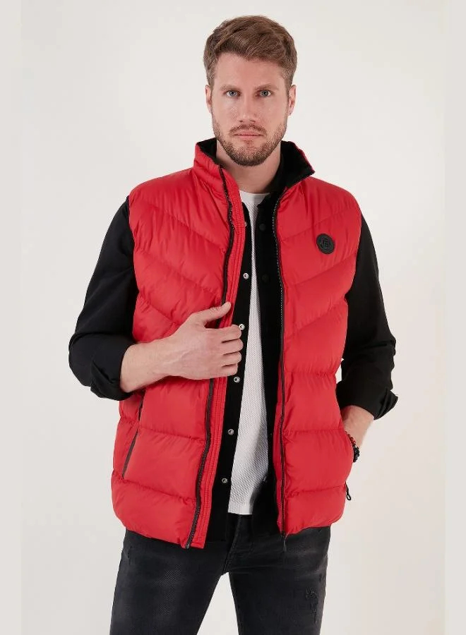 Buratti  Buratti Slim Fit Water and Wind Resistant Standing Collar Puffer Vest Men's VEST 649008 for Men | Best Price UAE
