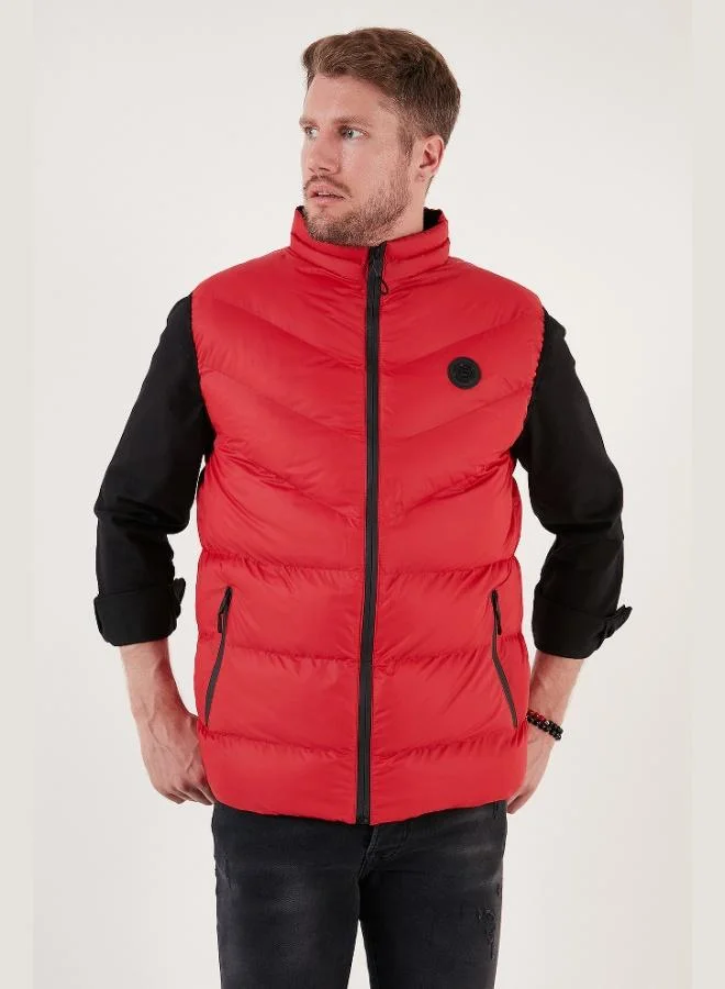 Buratti  Buratti Slim Fit Water and Wind Resistant Standing Collar Puffer Vest Men's VEST 649008 for Men | Best Price UAE