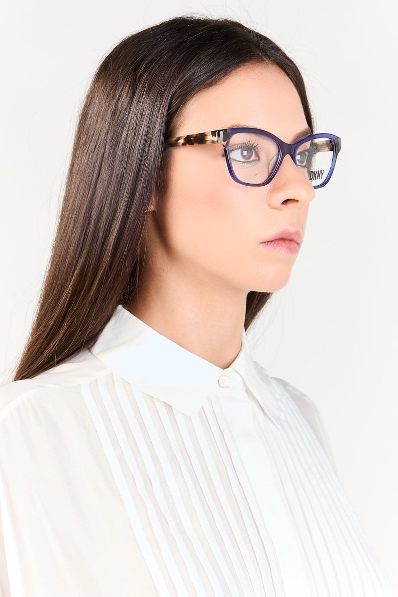 DKNY Women DK5057 Square Eyeglasses, Blue - Image 2