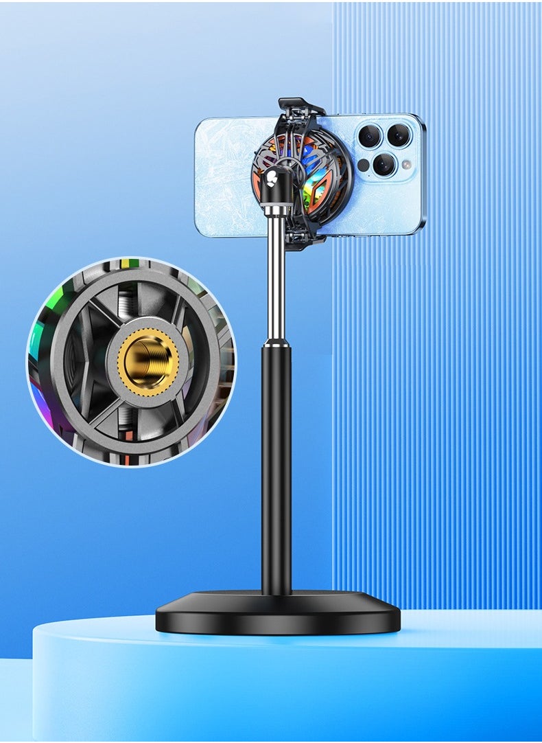 GT31 Mobile Phone Radiator, RGB Phone Cooling Fan Portable Lightweight Mobile Phone Cooling Fan, Phone Radiator with Temperature Display for Mobile Gaming,Tiktok Live Streaming