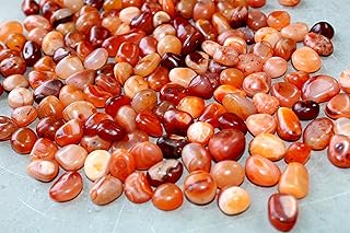 Jet International Jet International Wow Carnelian Tumbled Stone 100 Grams Genuine Approx. 0.75" to 1"inch w/Velvet Pouch Original - Image 1