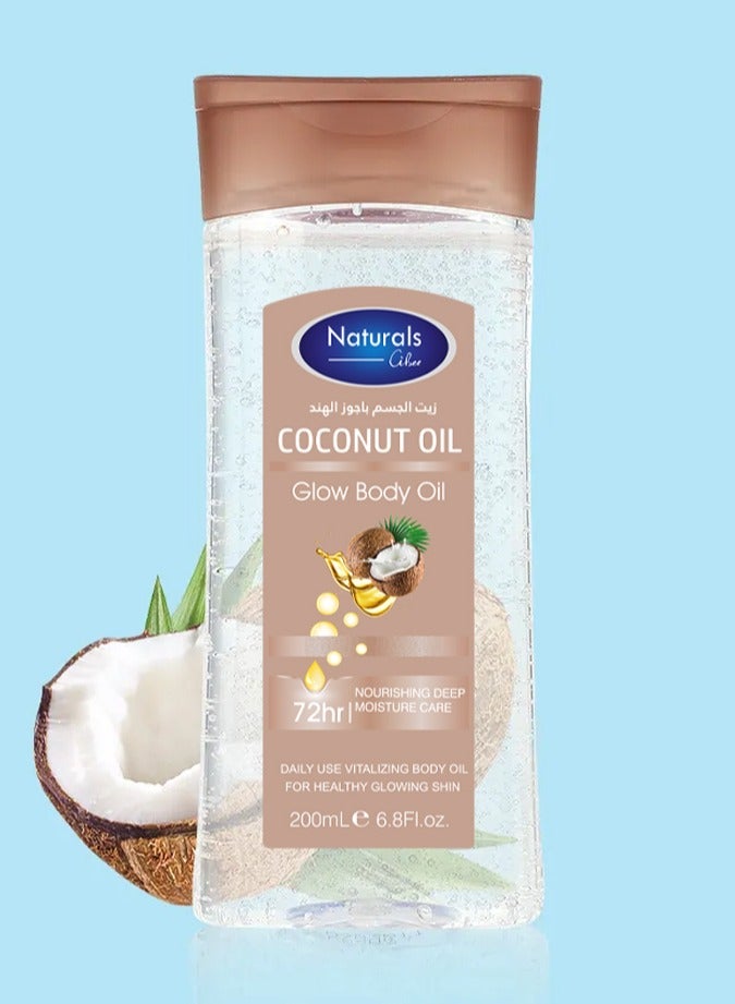 Naturals Coconut Oil Glow Body Oil 200 mil - Image 2