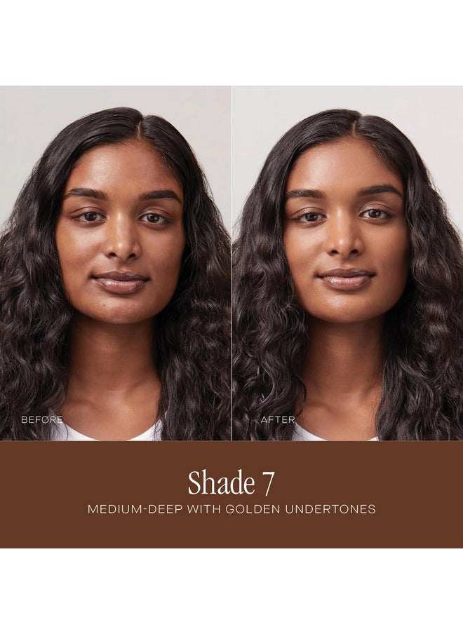 SUMMER FRIDAYS Sheer Skin Tint Tinted Moisturizer With Hyaluronic Acid Helps Diminish Uneven Skin Tone Sheer To Light Coverage Shade 7 Medium Deep With Golden Neutral Undertones (1 Fl Oz)  - Image 3