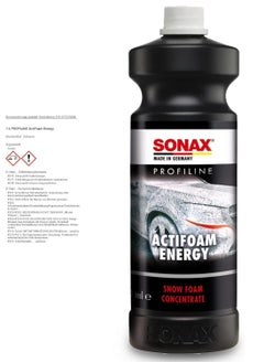 SONAX PROFILINE Actifoam Energy (1 Litre) - Effective Car Detergent with Active Foam Power. Works as Shampoo, Wheel Cleaner and Insect Remover  - Image 2