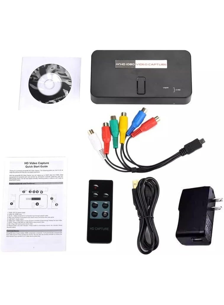 Standalone HD Video Game Capture Device – 1080p Recording via HDMI/AV/Ypbpr – USB Flash Drive Storage – No PC Required - Image 2