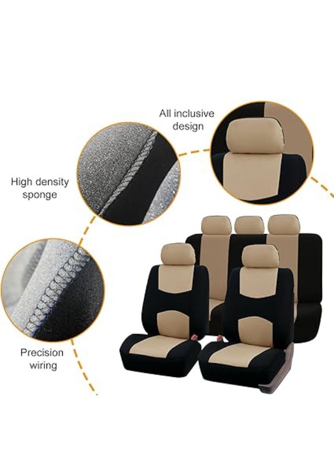 TORONTO Universal Car Seat Covers – Full Set, Automotive Seat Protectors for Cars, Trucks, SUVs – Waterproof, Anti-Slip, Durable, Breathable, Leather & Fabric Compatible - Image 4