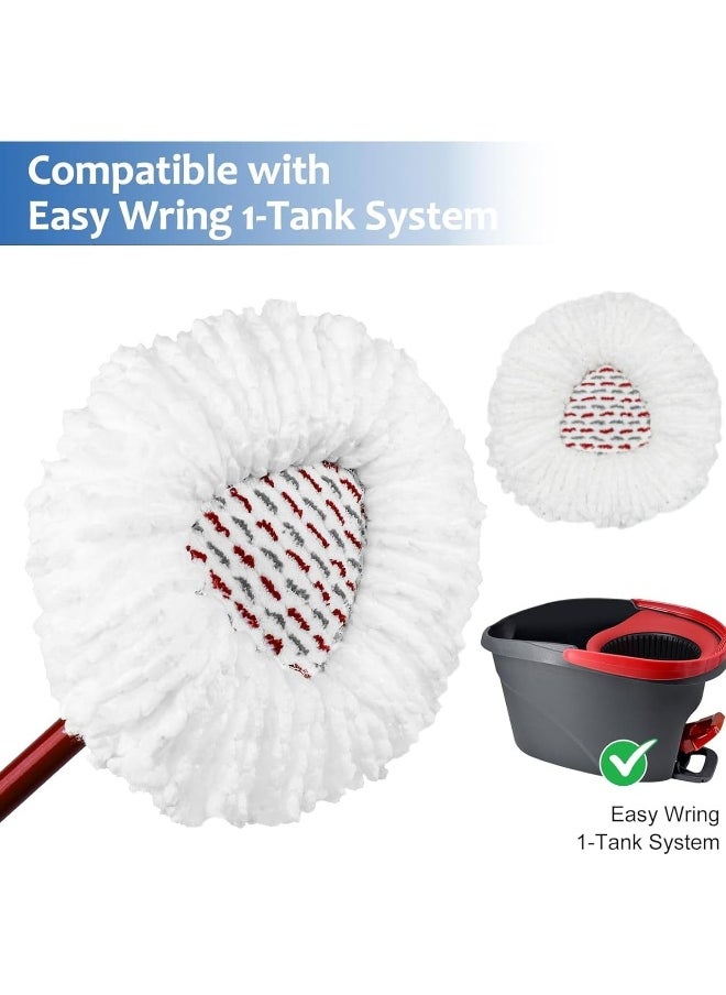 Zalcoon 4 Pack Upgraded Deep Clean Refill Compatible with Vileda/O-cedar Easy Wring Spin Mop & Bucket System Microfiber Mop Heads Refill  - Image 2