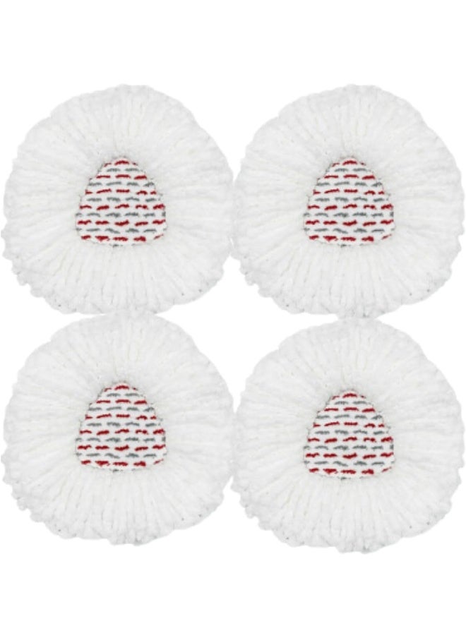 Zalcoon 4 Pack Upgraded Deep Clean Refill Compatible with Vileda/O-cedar Easy Wring Spin Mop & Bucket System Microfiber Mop Heads Refill  - Image 1