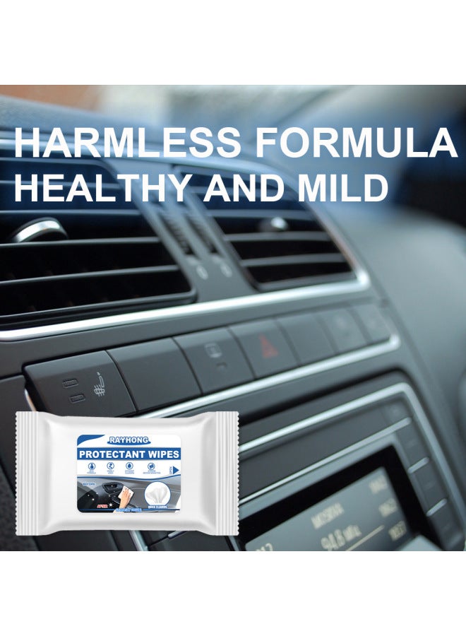 Rayhong Car Interior Wipes Glass Leather Sofa Instrument Steering Wheel Maintenance Cleaning Care Wet Wipes - Image 2