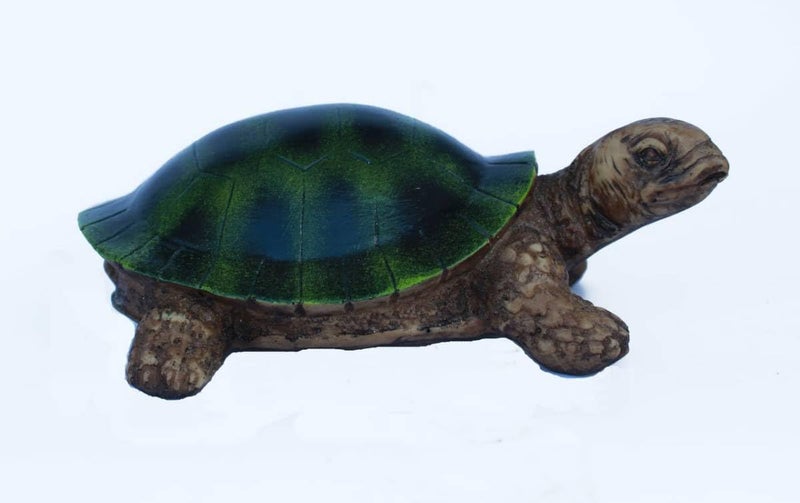 SANDECO 6" Resin Handcrafted Feng Shui Lucky Tortoise For Good Luck Kachhua || Spiritual Auspicious Handmade Stone Work Decorative Showpiece Figurine,Multicolour - Image 4
