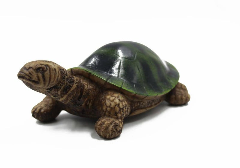 SANDECO 6" Resin Handcrafted Feng Shui Lucky Tortoise For Good Luck Kachhua || Spiritual Auspicious Handmade Stone Work Decorative Showpiece Figurine,Multicolour - Image 2
