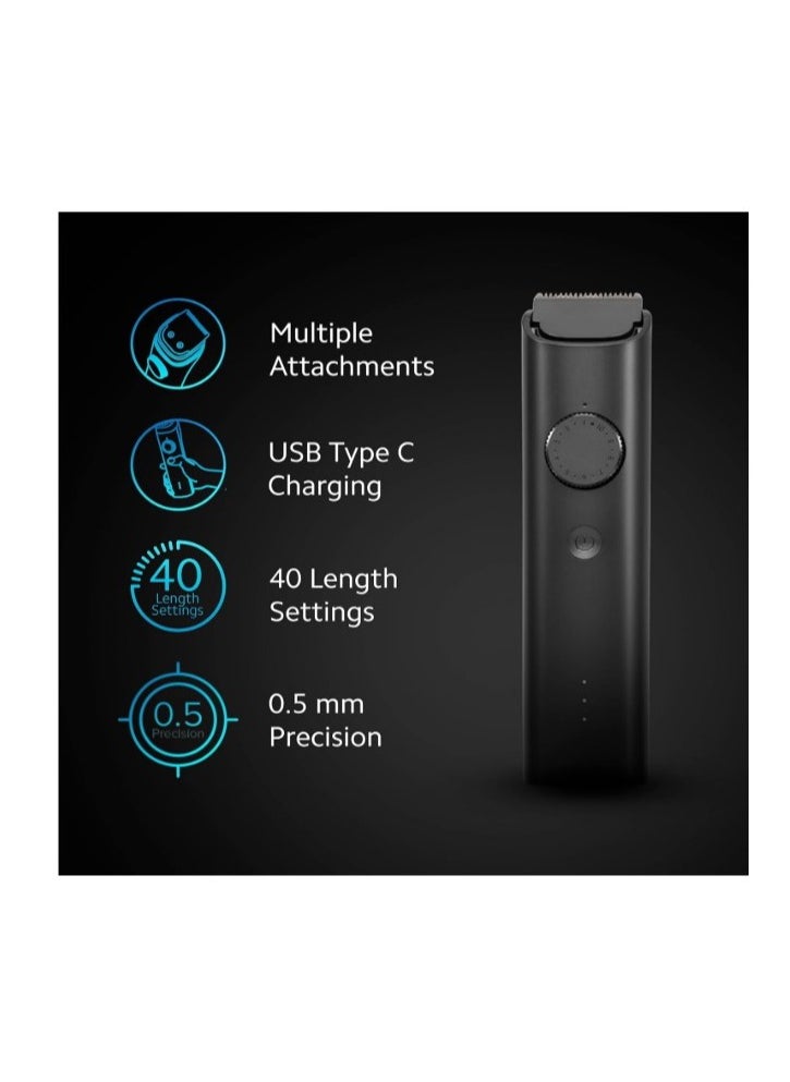 Xiaomi Trimmer for men Grooming Kit Pro Hair, Body  All in One Professional Styling Trimmer, Body Groomer, Nose & Ear Hair Trimming, Hair Clippers, Beard Combs, Quick Charge & 90 Mins Run Time  - Image 2