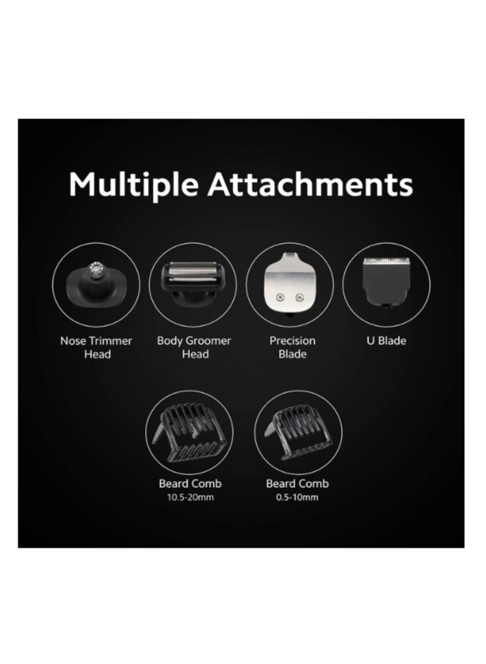 Xiaomi Trimmer for men Grooming Kit Pro Hair, Body  All in One Professional Styling Trimmer, Body Groomer, Nose & Ear Hair Trimming, Hair Clippers, Beard Combs, Quick Charge & 90 Mins Run Time - Image 3