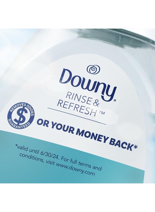 Downy Rinse & Refresh Laundry Odor Remover And Fabric Softener, Cool Cotton, 48 Fl Oz, HE Compatible Laundry Sanitizer, Safe On All Fabrics  - Image 3