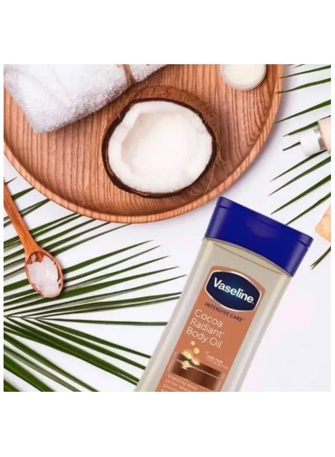 Vaseline Intensive Care Cocoa Radiant Body Oil White 400ml