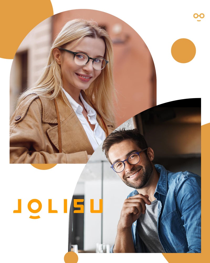 JOLISU 5 Pack Reading Glasses For Women/Men-Blue Light Blocking Computer Reader W/Round Frame - Retro Clear Lens Fake Eyeglasses（2.0） - Image 4