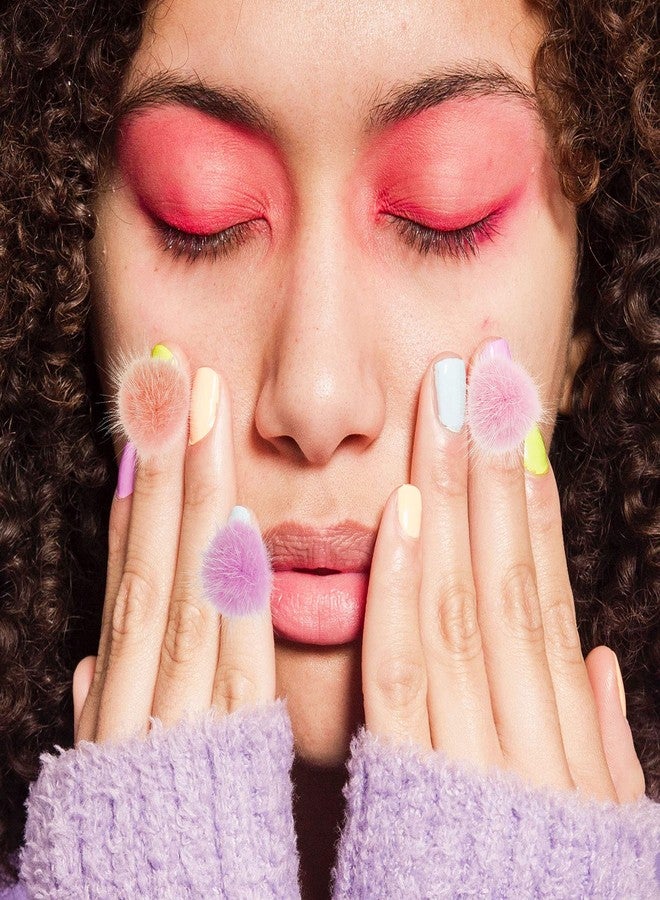 Zhehao 30 Pieces Nail Pom Balls Nail Art Fluffy Balls Detachable Nail Plush Ball 3D Soft Nail Art Ball Removable Manicure Pom Ball Nail Art Decoration for Women Manicure, 15 Colors - Image 5