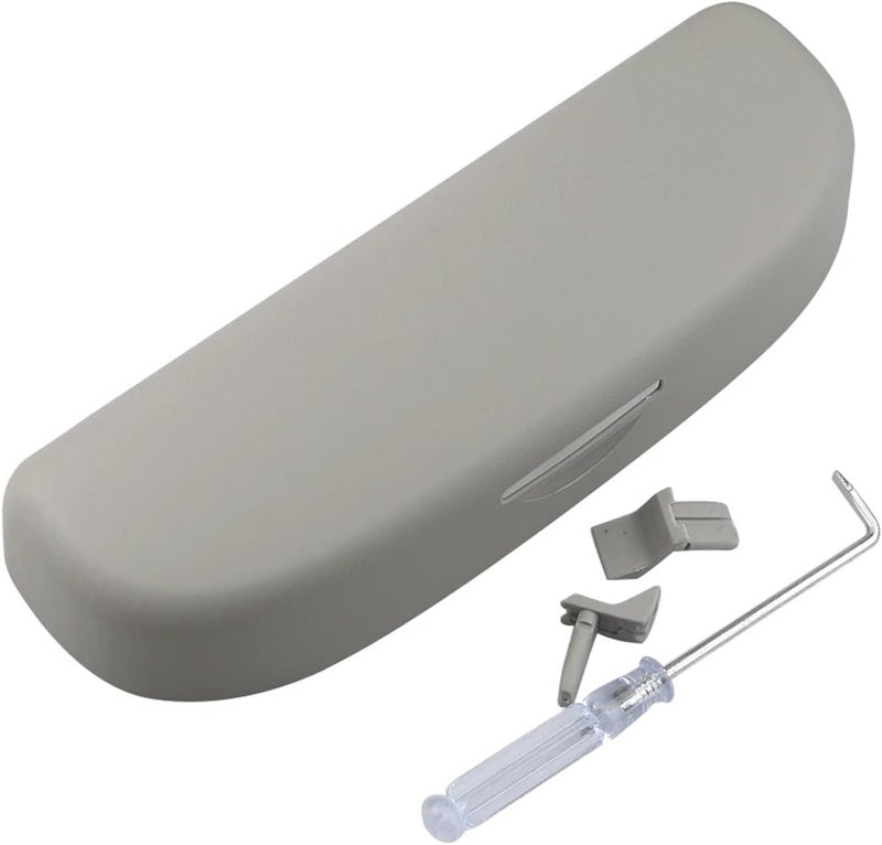 QASULER Car Sunglasses Holder - Grey - Image 1