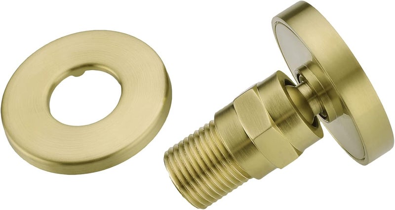 orhemus Solid Brass Body Spray Shower Jet - Round Massage Side Sprayer Spa System Shower Set Adjustable Wall Mounted, Brushed Gold Brass Finish - Image 3