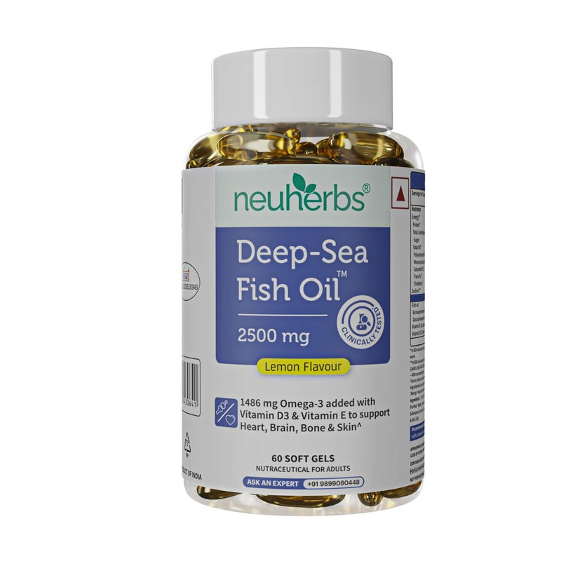 Neuherbs Deep-Sea Fish Oil Softgels for Men and Women - Image 1