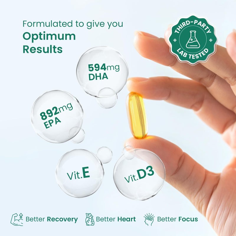 Neuherbs Deep-Sea Fish Oil Softgels for Men and Women - Image 4
