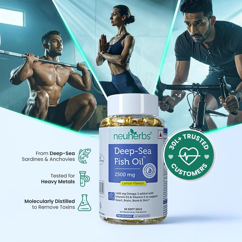Neuherbs Deep-Sea Fish Oil Softgels for Men and Women - Image 3