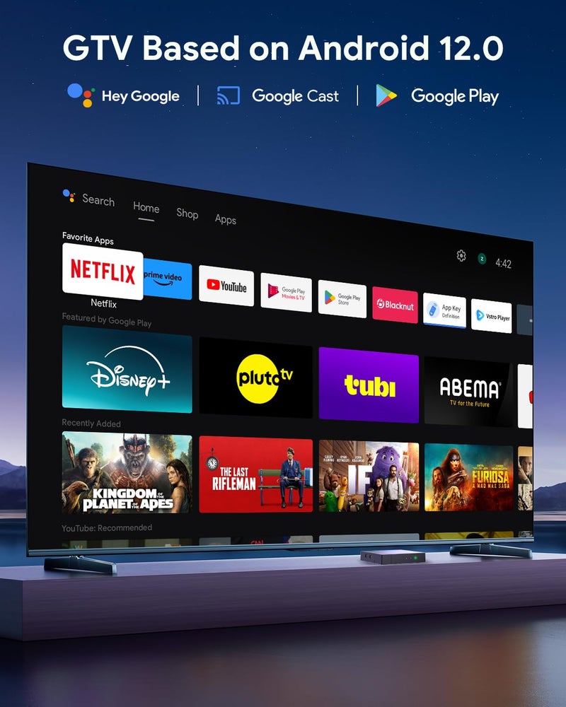 MECOOL Android TV Box 12.0, MECOOL KM9PRO MAX Smart TV Box 2GB 32GB Goo gle Assistant Dolby Audio, GTV TV Box 4K Support AV1 HDR 4K 2.4G 5.0G WiFi5 BT5.0 - Image 2