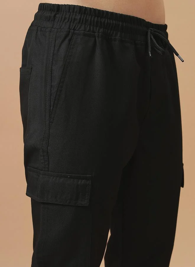 HIGHLANDER HIGHLANDER Mid Rise Regular Fit Drawstring Cargo Joggers