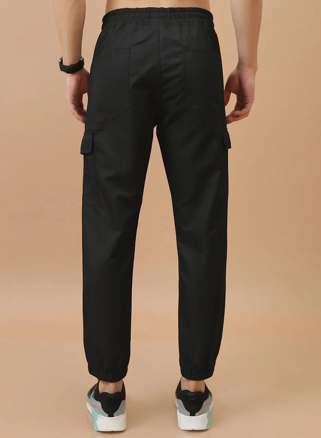HIGHLANDER HIGHLANDER Mid Rise Regular Fit Drawstring Cargo Joggers