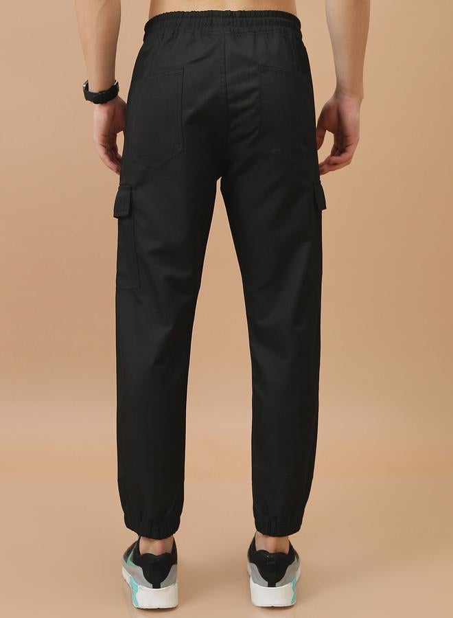 HIGHLANDER Mid Rise Regular Fit Drawstring Cargo Joggers - Image 3