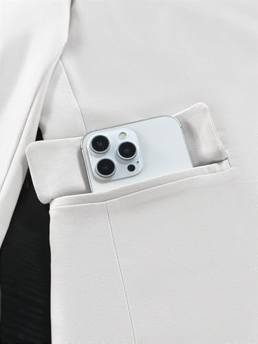 Mina Self جاكيت بليزر بأكمام 3/4 للنساء 2025 ربيع صيف أبيض خفيف الوزن عمل غير رسمي - Image 5