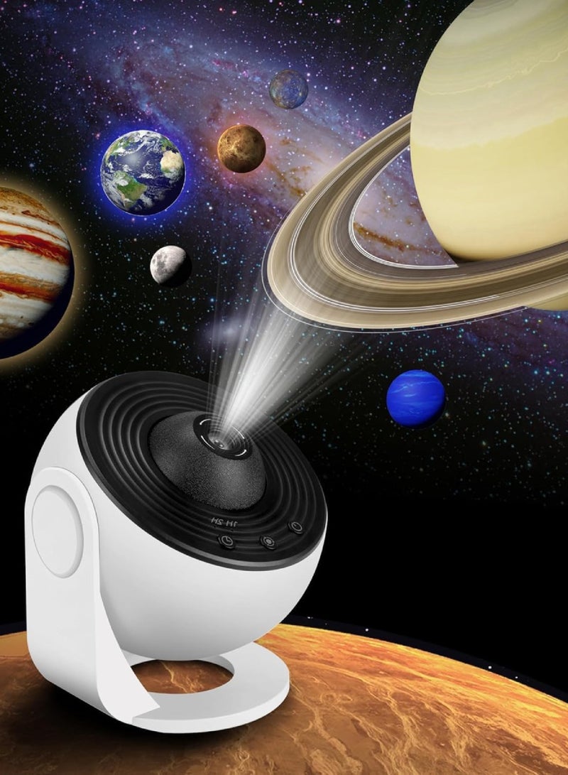 DUSALA 12-In-1 Galaxy Projector For Bedroom Star Projector Galaxy Light Adjustable Knob 12 Film Discs Planetarium Projector For Kids And Adults 360° Rotating Galaxy Projector Night Light Table Lamp Bedside Lamp - Image 5