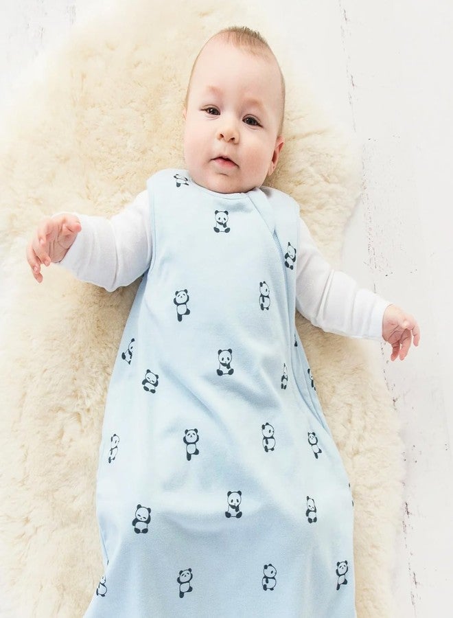 Woolino Merino Wool and Organic Cotton Baby Sleep Bag - 4 Season Classic Sleep Sack for Baby - Two-Way Zipper Sleeping Bag for Baby and Toddler - 0-6 Months - Panda - Image 3