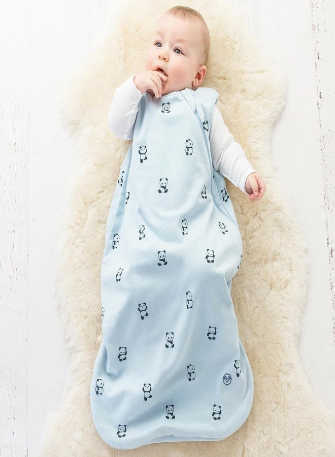 Woolino Merino Wool and Organic Cotton Baby Sleep Bag - 4 Season Classic Sleep Sack for Baby - Two-Way Zipper Sleeping Bag for Baby and Toddler - 0-6 Months - Panda - Image 5