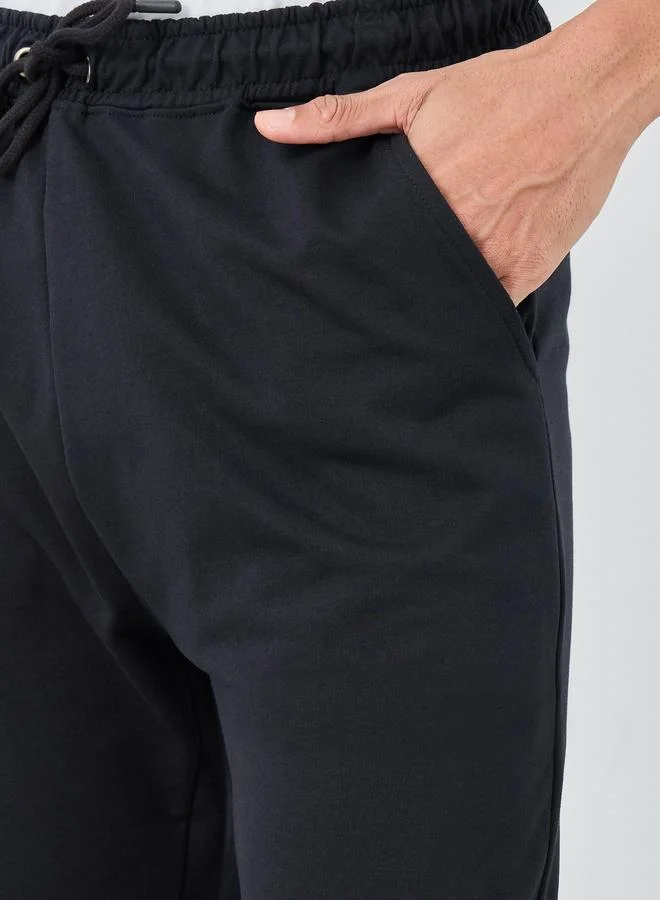 Styli Styli Pack of 2 - Solid Straight Open Hem Terry Joggers