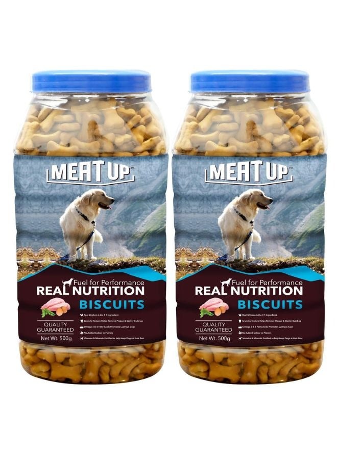Meatup بسكويتات الكلاب دجاج حقيقي (اشترِ 1 واحصل على 1) - Image 1