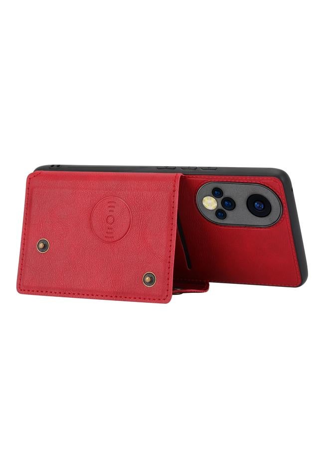 S-TOP Case For Huawei Nova 9 Double Buckle PU + TPU Shockproof Magnetic Phone Case - Image 2