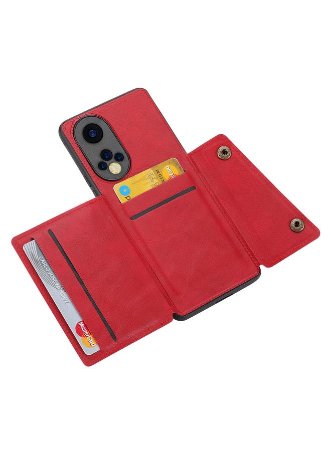 S-TOP Case For Huawei Nova 9 Double Buckle PU + TPU Shockproof Magnetic Phone Case - Image 3
